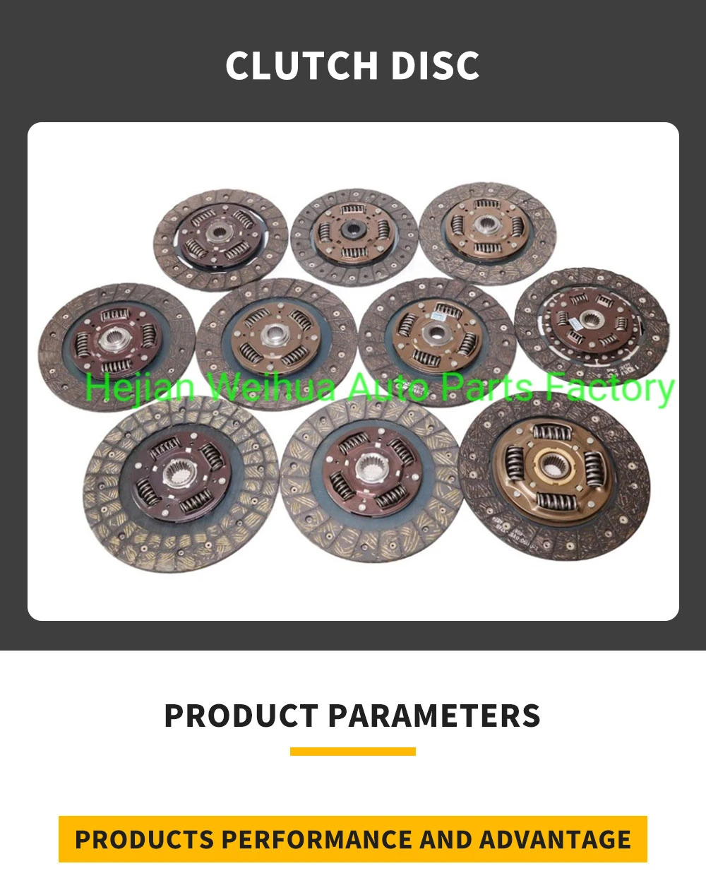 Auto Parts Car Clutch Disc 380mm Used for Hno Truck with Cheap Price