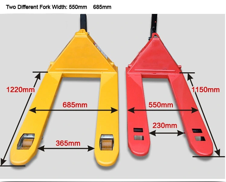 High Quality Low Price Ce From TUV EU Standard 2ton 3ton 5ton Construction Pallet Truck